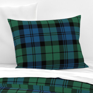 Almofada Decorativa Xadrez Tartan Clan Campbell Green Blue Verificaç