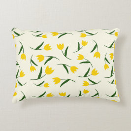 Almofada Decorativa Yellow Tulip Pattern 