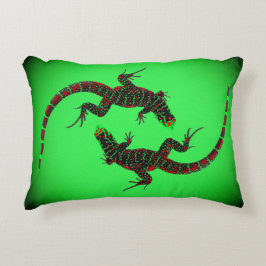 Almofada Decorativa Yin Yang Lizards