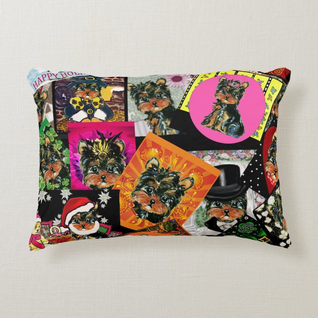 ALMOFADA DECORATIVA YORKIE POO (Frente)
