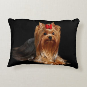 Almofada Decorativa Yorkshire terrier. Travesseiro