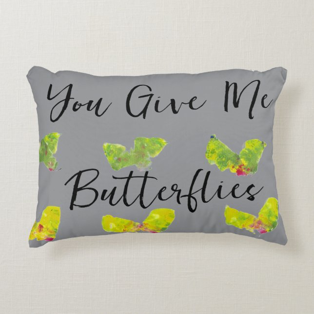 Almofada Decorativa You Give Me Butterflies (Frente)