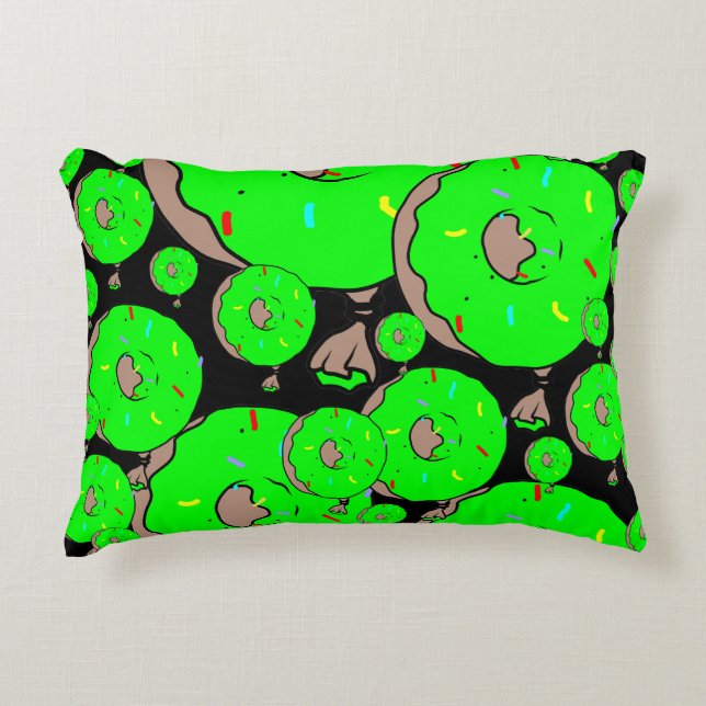 Almofada Decorativa Yum-yums Verde Grande (Frente)