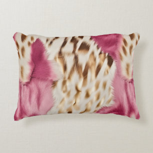 Almofada Decorativa Zebra Dourada Rosa na moda