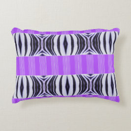 Almofada Decorativa Zebra Illusion - Modern Abstrakt Purple Lilac