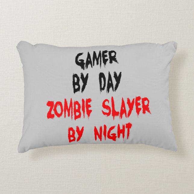 Almofada Decorativa Zombie Slayer Gamer (Frente)