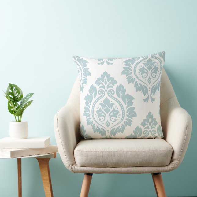 Almofada Decorative Damask Art I 2Way Duck Egg Blue+White (Cadeira)