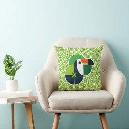 Almofada Decorative Geometric Toucan for Bird Lovers