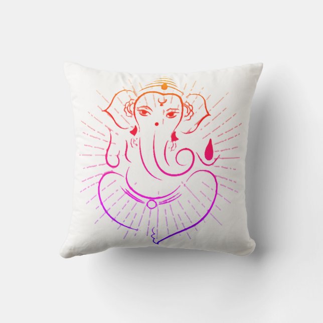 Almofada Decorativo de Ganesh (Verso)