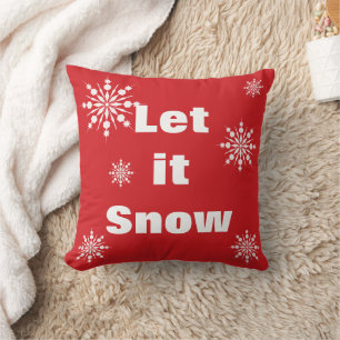 Almofada Decorativo Deixá-lo Neve Cristal Floco de Neve Nat