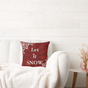 Almofada Decorativo Deixá-lo Neve Cristal Floco de Neve Nat