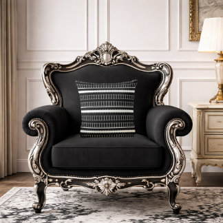 Almofada Decorativo preto elegante
