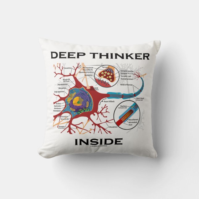 Almofada Deep Thinker Dentro (Neuron Synapse) (Frente)