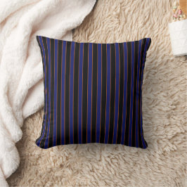 Almofada Deep Vintage Striped Pattern Throw Pillow