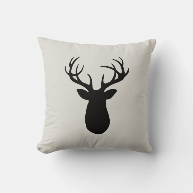 Almofada Deer Antlers Wilderness Travesseiro decorativo (Frente)
