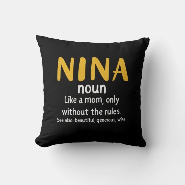 Almofada Definição da Arte Mãe Nina (Frente)
