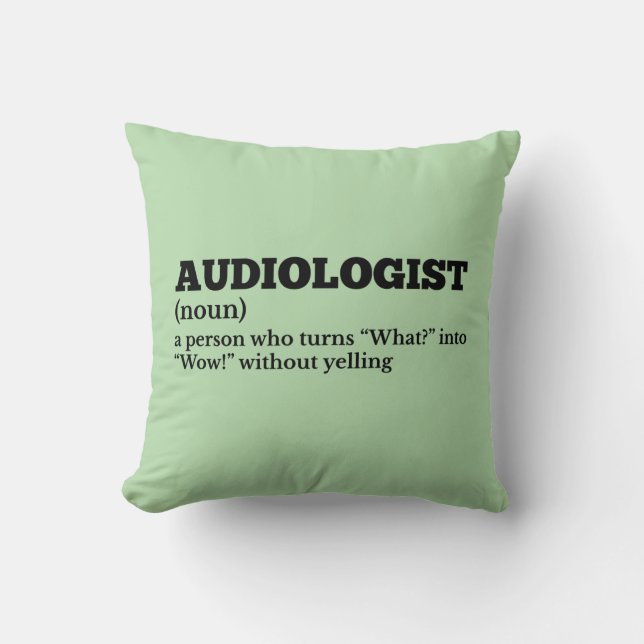 Almofada Definição de Audiologista Testemunha (Frente)