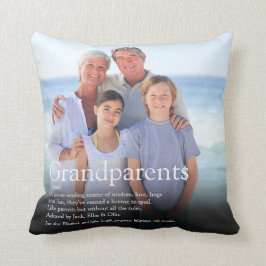 Almofada Definição de foto divertida de avós modernos