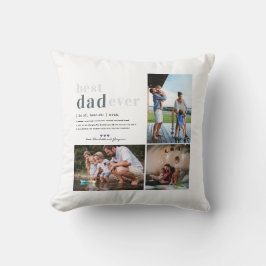Almofada Definição do pai | 3 Foto personalizada