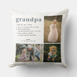 Almofada Definição do vovô | 3 Travesseiro de Colagem de Fo