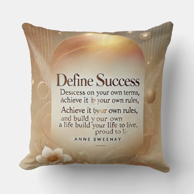Almofada Definir sucesso 25 (Frente)