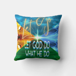 Almofada Deixe Deus Fazer O Que Ele Faz