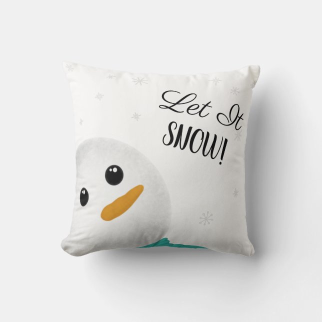 Almofada Deixe-o nevar Travesseiro decorativo (Frente)