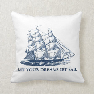 Almofada Deixe seu travesseiro decorativo ajustado sonhos