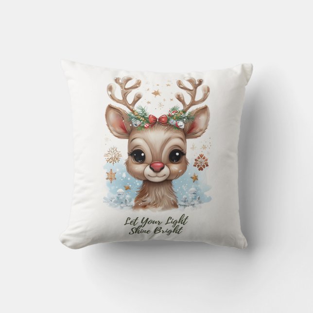 Almofada Deixe seu Travesseiro decorativo brilhante brilhan (Frente)