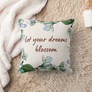 Almofada Deixem seus sonhos florescer Travesseiro decorativ
