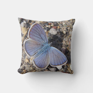 Almofada Dekokissen blauer Schmetterling
