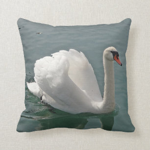 Almofada Dekokissen cisne branco