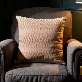 Almofada Dekokissen Wavy Japonica & Ivory & Burnt Maroon