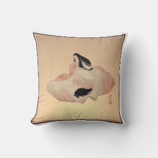 Almofada Delicate Ancient Japanese Print on Pillow