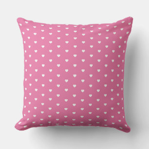 Almofada Delicioso Coração Rosa em Grade para Inspirado no