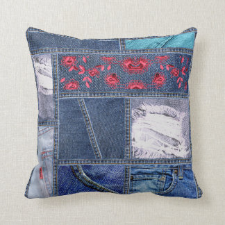 Almofada Denim Patchwork Inspirado