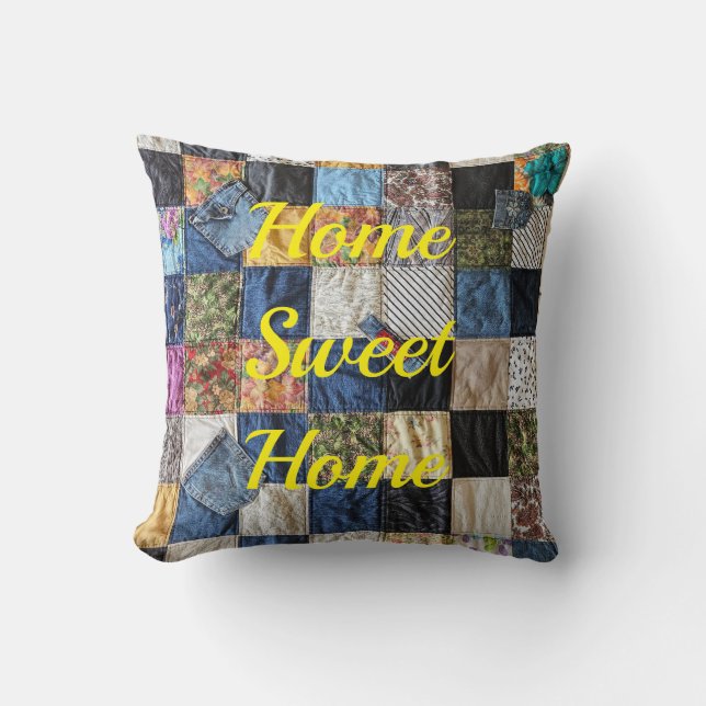 Almofada Denim Pocket Quilt (Frente)