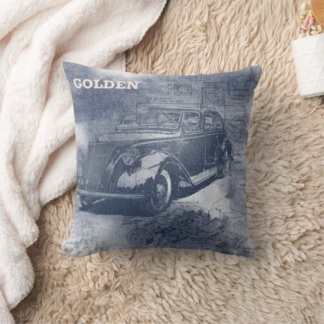 Almofada Denim Steampunk (Cobertor)