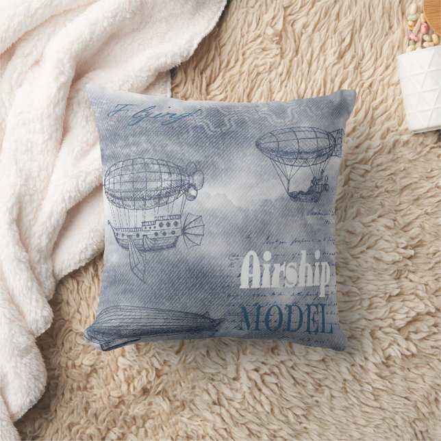 Almofada Denim Steampunk (Cobertor)