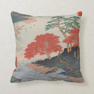 Almofada Dentro Akiba Shrine Vintage Ukiyo-e Arte Japonesa