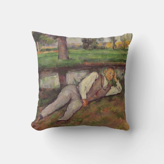 Almofada Descanso do menino de Paul Cezanne | (Frente)