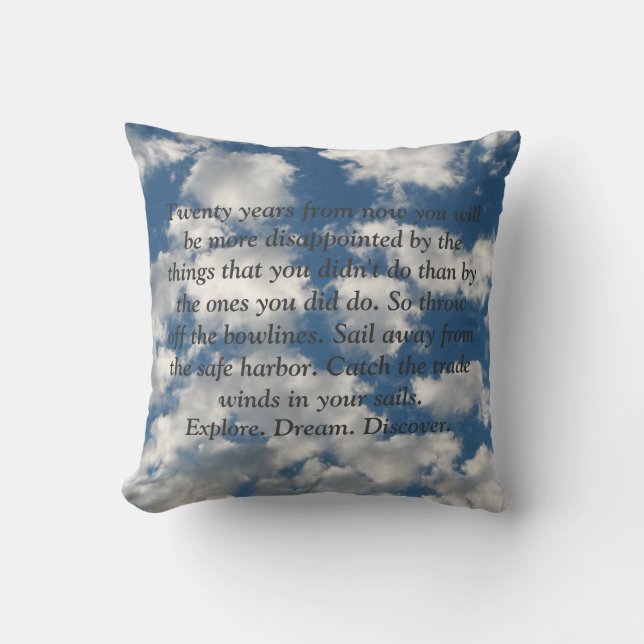 Almofada Descubra travesseiros (Frente)