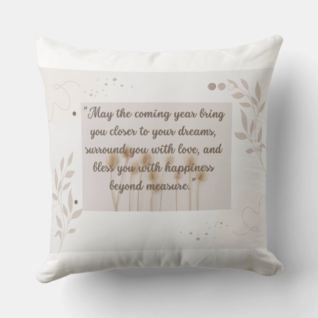 Almofada Desejando um Ano Novo cheio de amor GIFT (Verso)