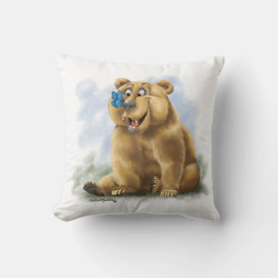 Almofada Desenho animado de borboleta e urso