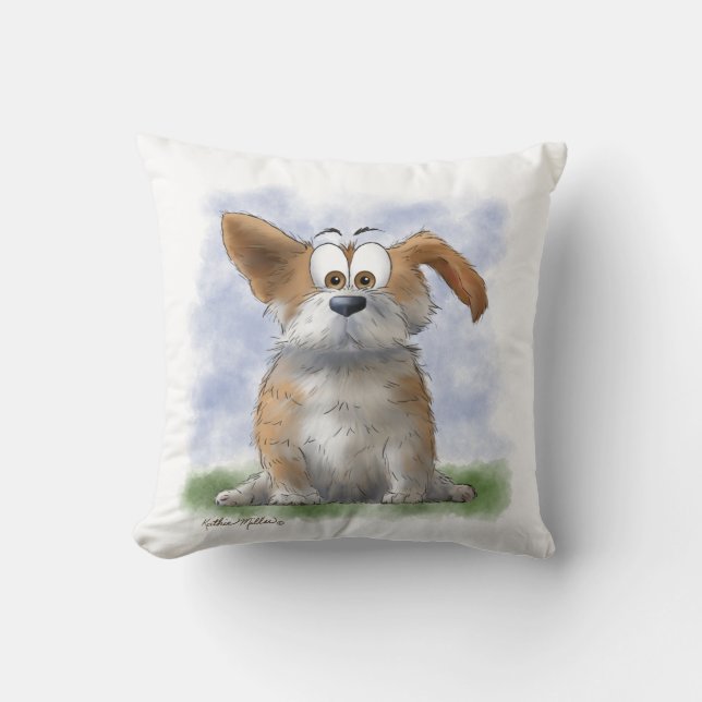 Almofada Desenho Animado de Corgi Fofo (Frente)