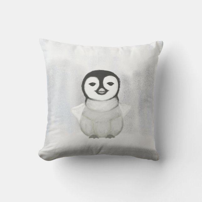 Almofada desenho animado de pinguim (Frente)