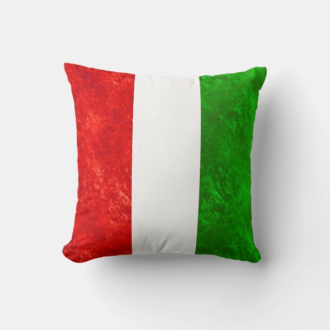 Almofada Desenho da Bandeira Italiana (Frente)