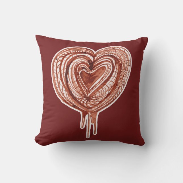 Almofada Desenho da Bomba Muscular (do coração) (Frente)