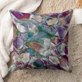 Almofada Desenho de flores pouco visível em estilo muito po