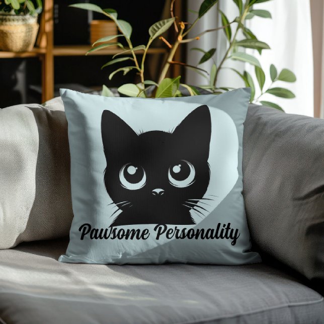 Almofada Desenho de Gato com Personalidade Incrível (Criador carregado)